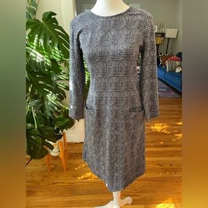 NWT Navy Jacquard Knit Dress 🪩